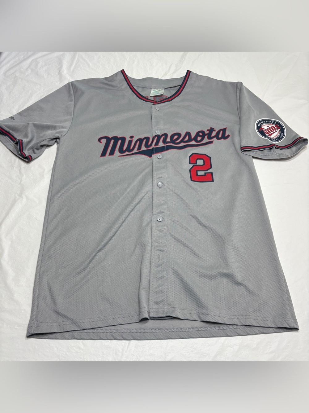 MLB Brian Dozier Minnesota Twins Gray Baseball Jersey Men’s XL